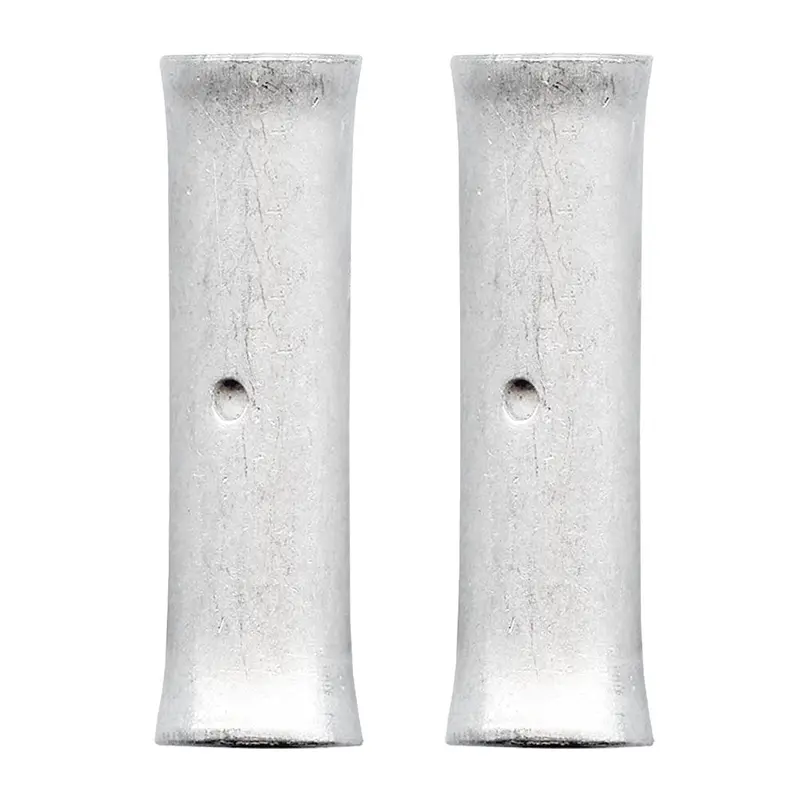 1/0 Awg Seamless Copper Butt Connector – Non-Insulated, Pack Of 2 [Tbs1/0-2] 1