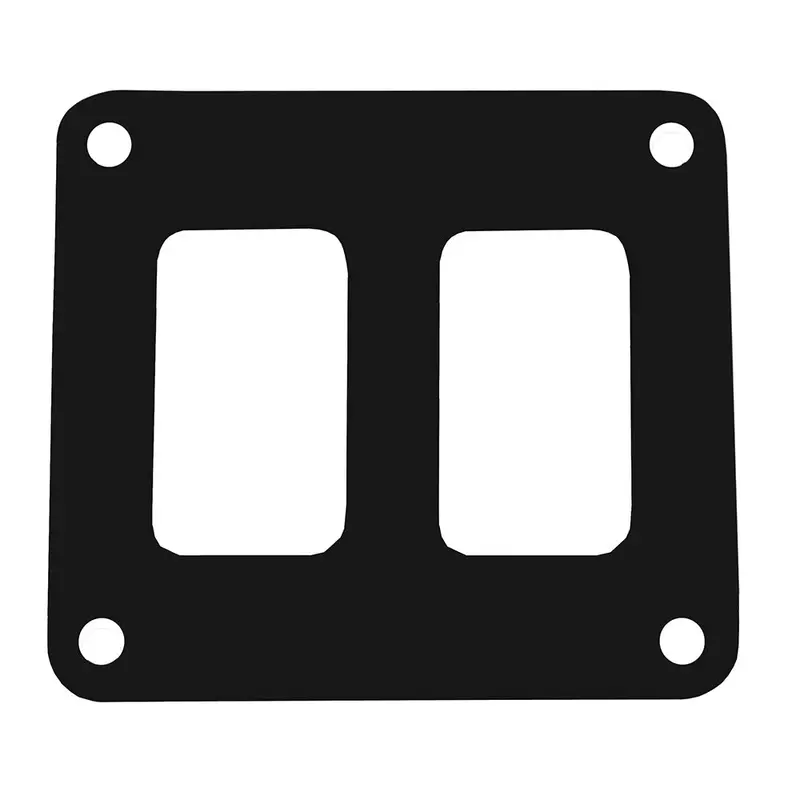 2-Switch Single-Row Aluminum Switch Panel – 3" X 2.75", Black Powder-Coated [Psc-21-Bk] 1