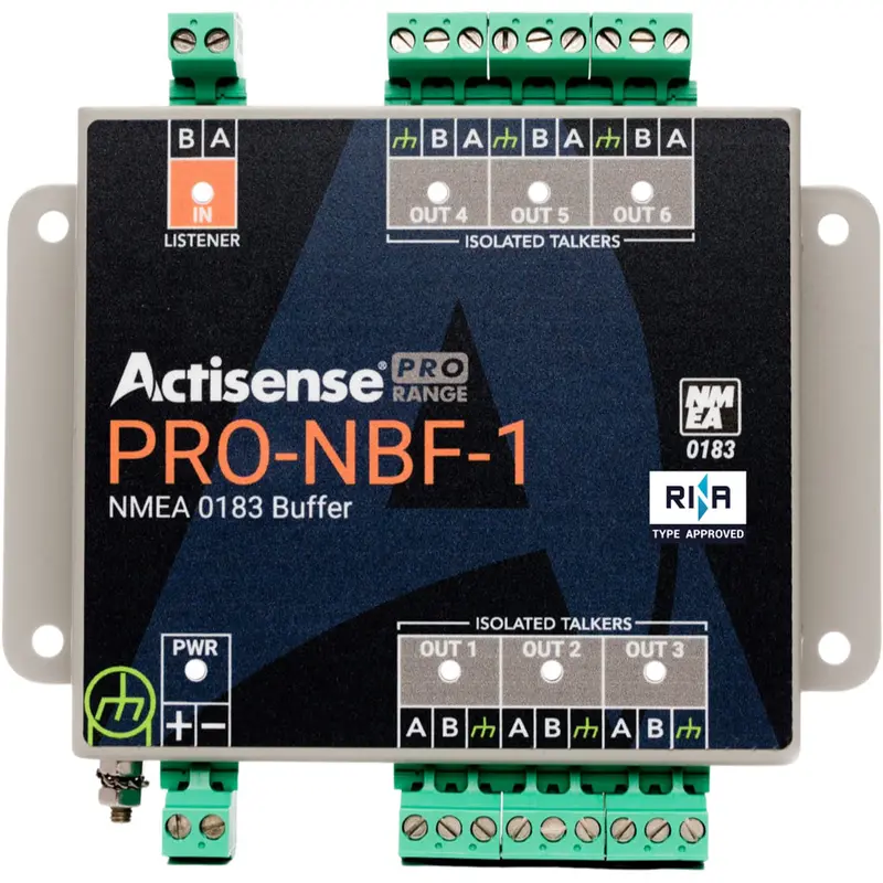 Actisense Pro-Nbf-1 Nmea Buffer: 1 Opto-Isolated Input, 6 Isolated Outputs, Serial Interface & Screw Terminals 1