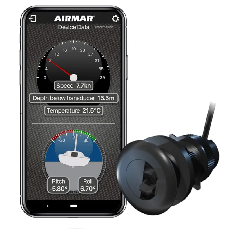 Airmar Dst820-Pv-N2 Bluetooth Thru-Hull Depth & Temperature Transducer – 235Khz, Pvc Housing [Dst820-Pv-N2] 1