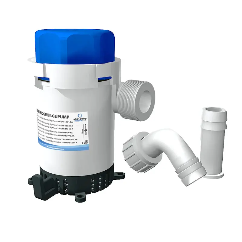 Albin Group 12V Cartridge Bilge Pump – 500 Gph Flow Rate 1
