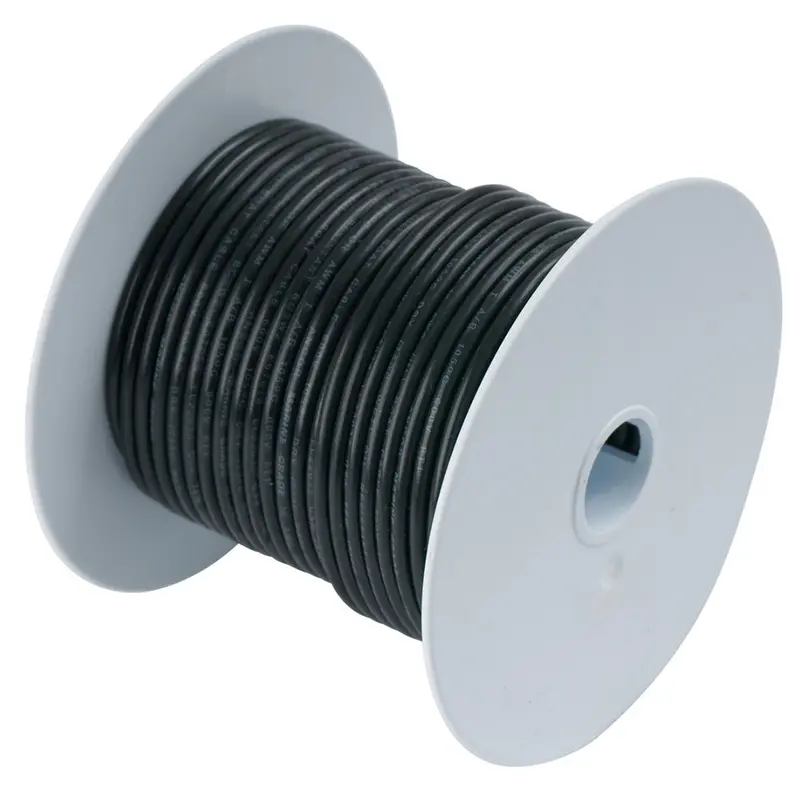 Ancor 1/0 Awg Black Tinned Copper Battery Cable – 25-Foot Marine-Grade Length 1