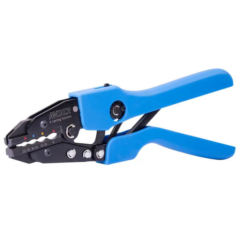 Ancor Single-Crimp Ratchet Tool – Supports 22–8 Awg Heatshrink, Vinyl, And Nylon Insulated Terminals [703010] 1