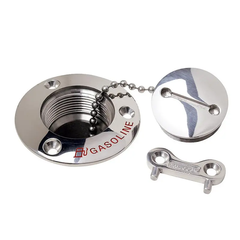Attwood 1-1/2" Stainless Steel Gasoline Deck Fill Fitting – Model 66406-5 1