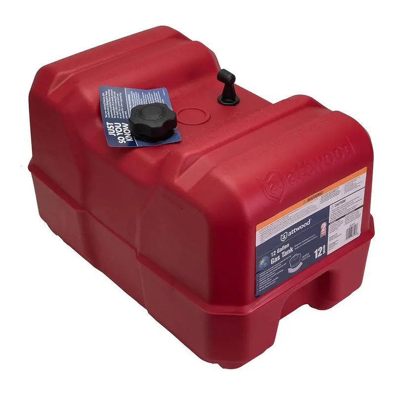 Attwood 12-Gallon Portable Fuel Tank – Epa-Approved, Gauge-Free Design [8812Lp2] 1