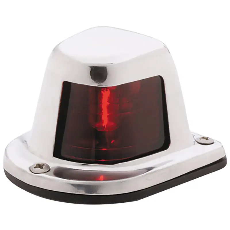 Attwood 12V Red Sidelight – 1-Nautical-Mile Deck Mount, Corrosion-Resistant [66319R7] 1