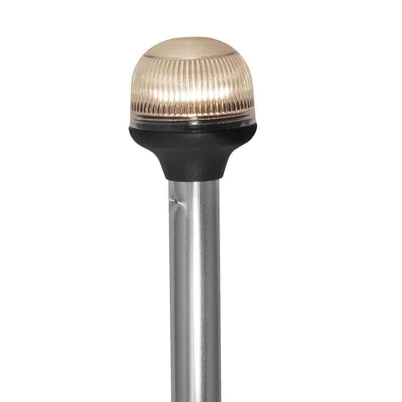 Attwood 20-Inch All-Around Fold-Down Navigation Light – 12V, Aluminum Pole, Anti-Glare Lens [5350-Pa20-7] 1