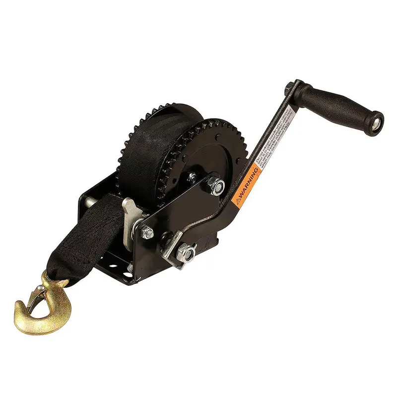 Attwood 2000 Lb Dual-Drive Winch – Includes 2" × 20' Nylon Recovery Strap [11195-4] 1