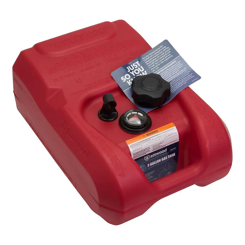 Attwood 3-Gallon Portable Fuel Tank – Epa-Certified With Fuel Level Indicator [8803Lpg2] 1