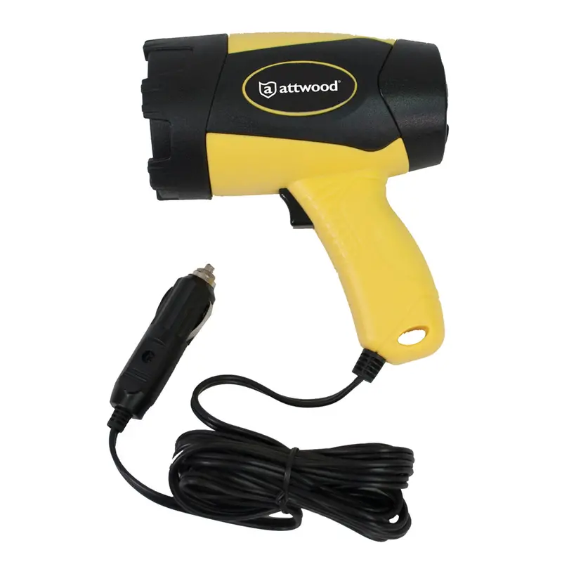 Attwood 400-Lumen Handheld 12V Spotlight – Compact Marine Flashlight (11794-7) 1