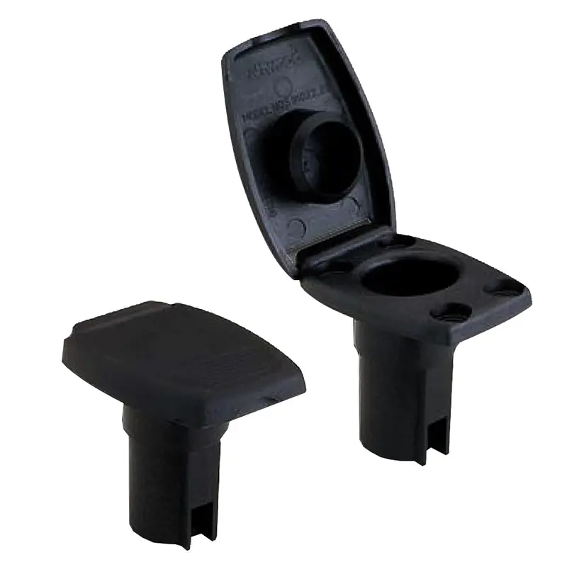 Attwood Black Oval 2-Pin Base For Angled Light Poles [91022-7] 1