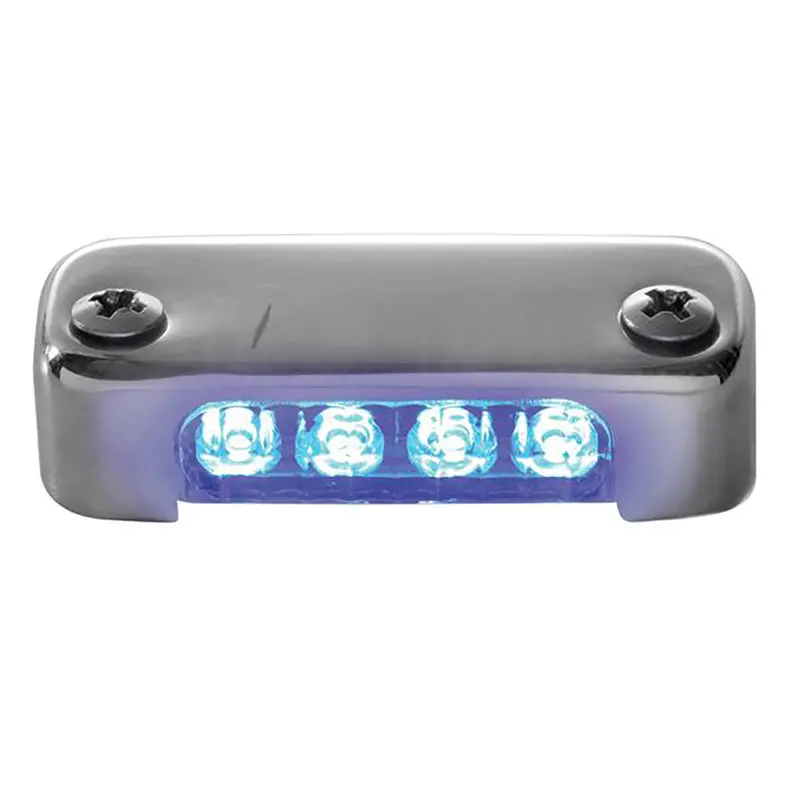 Attwood Blue Led Micro Light With Stainless Steel Bezel – Vertical Mount Design 1