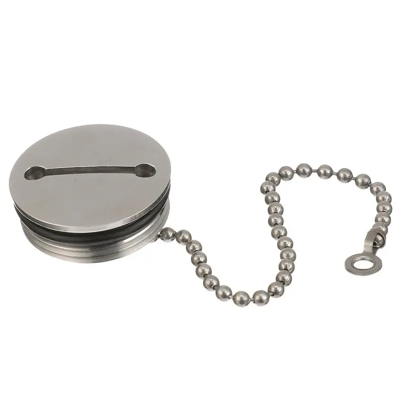 Attwood Deck Fill Replacement Cap With Retaining Chain – Universal Fit [66074-3] 1
