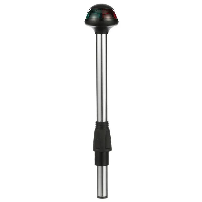 Attwood Pulsar Bi-Color Stowaway Navigation Light – 2-Pin, 10" Straight Mount – 5092-10-7 1