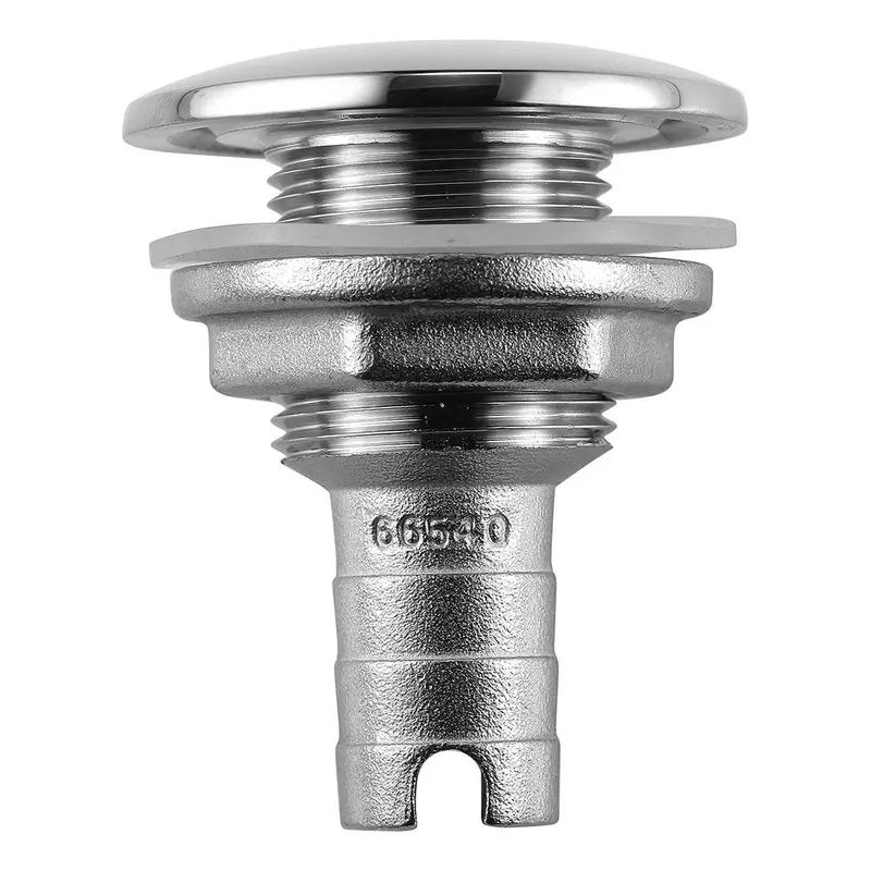 Attwood Stainless Steel Short Straight Thru-Hull Fitting – 3/4" Id, Barbed [66541-3] 1