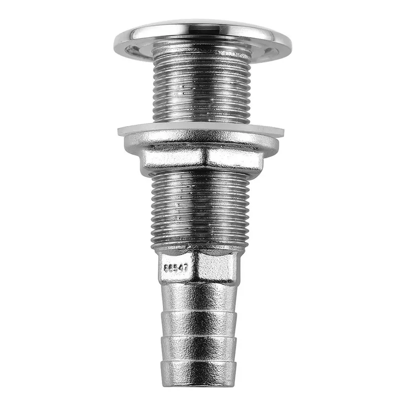 Attwood Stainless Steel Straight Thru-Hull Fitting – 5/8" Id, Barbed Design [66546-3] 1