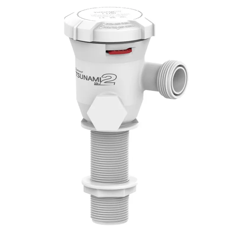 Attwood Tsunami Mk2 T1200 12V Aerator Pump – Inline (Straight) Inlet Design [5660-4] 1