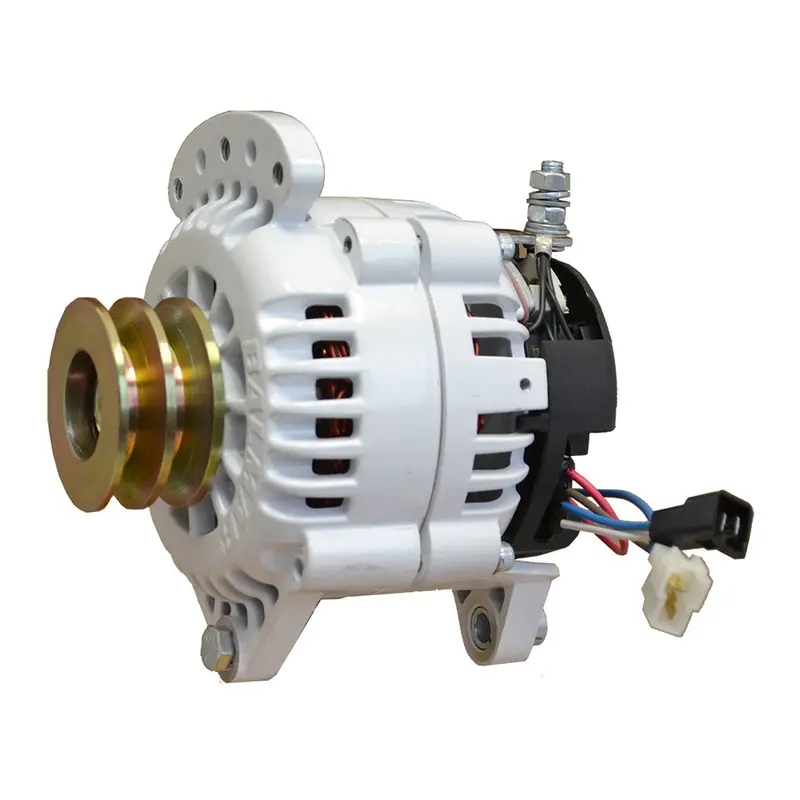 Balmar 100A 12V Dual-Foot Alternator With Dual-Pulley Configuration And Isolated Ground – 3.15" Saddle Mount (Model 60-100-Dv) 1