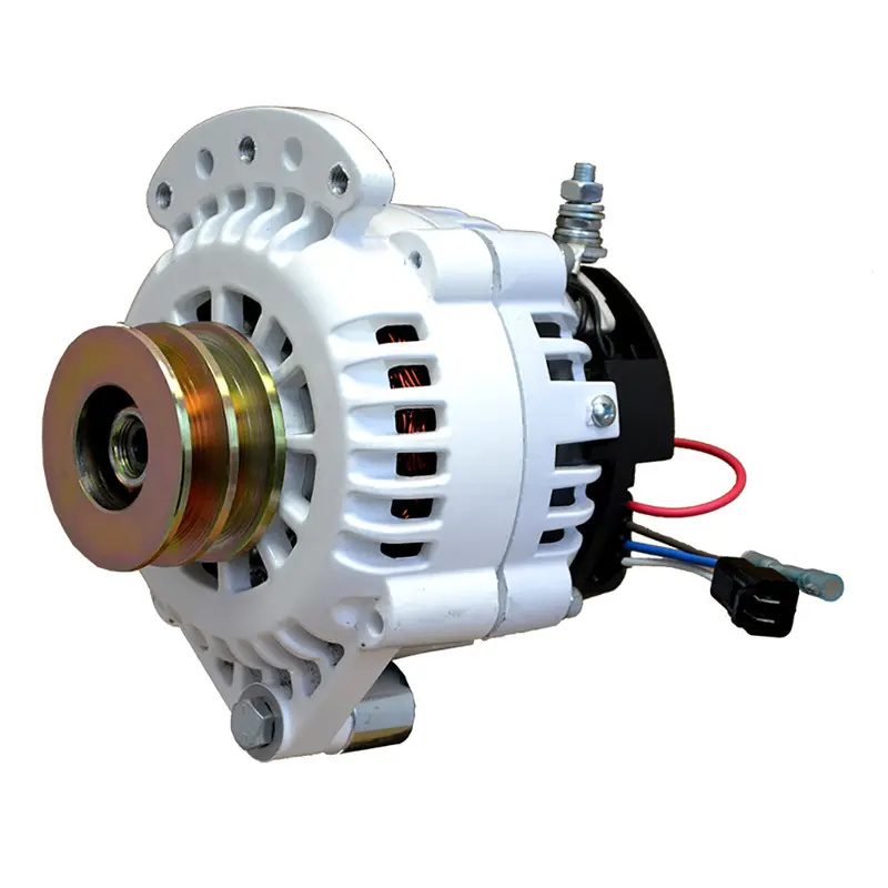 Balmar 120A 12V Single-Foot Spindle-Mount Alternator With Dual-Vee Pulley And Isolated Ground – 1–2" Mounting (Model 621-120-Dv) 1