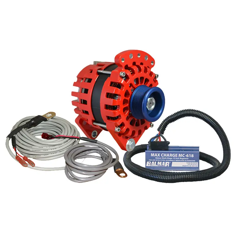 Balmar Xt-Cr-170-J10-Kit Alternator System – 170A, 12V, 3.15-Inch Dual-Foot Saddle Mount, J10 Pulley, Regulator & Temp Sensor [Xt-Cr-170-J10-Kit] 1