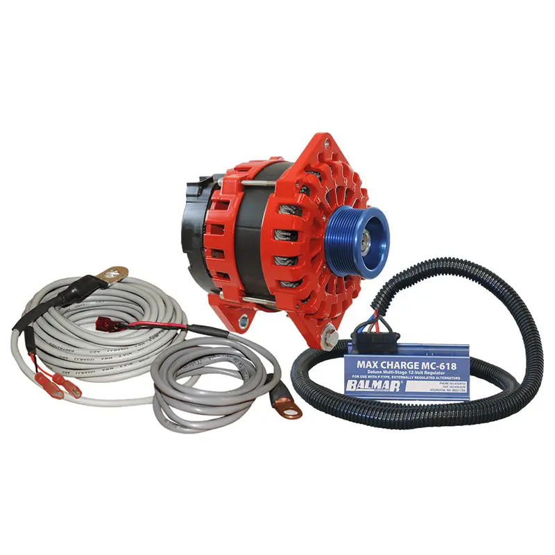 Balmar Xt-Df-250-J10-Kit Complete Alternator Package – 250A, 12V, 3.15-Inch Dual-Foot Saddle Mount, J10 Pulley, Regulator & Temp Sensor [Xt-Df-250-J10-Kit] 1