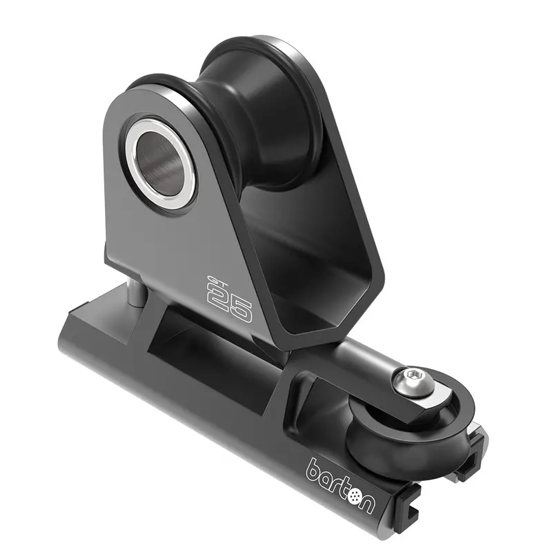Barton 25Mm Black Towable Genoa Car With 2:1 Purchase Ratio 1