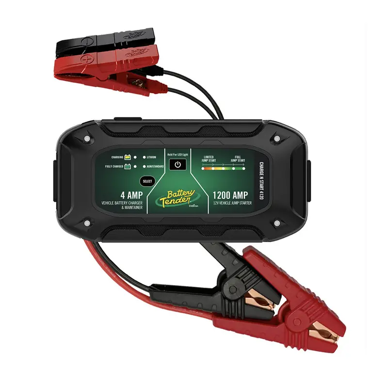 Battery Tender Charge N Start 4120 – 4A Charger & 1200A Jump Starter For 12V Batteries [030-7020-Wh] 1