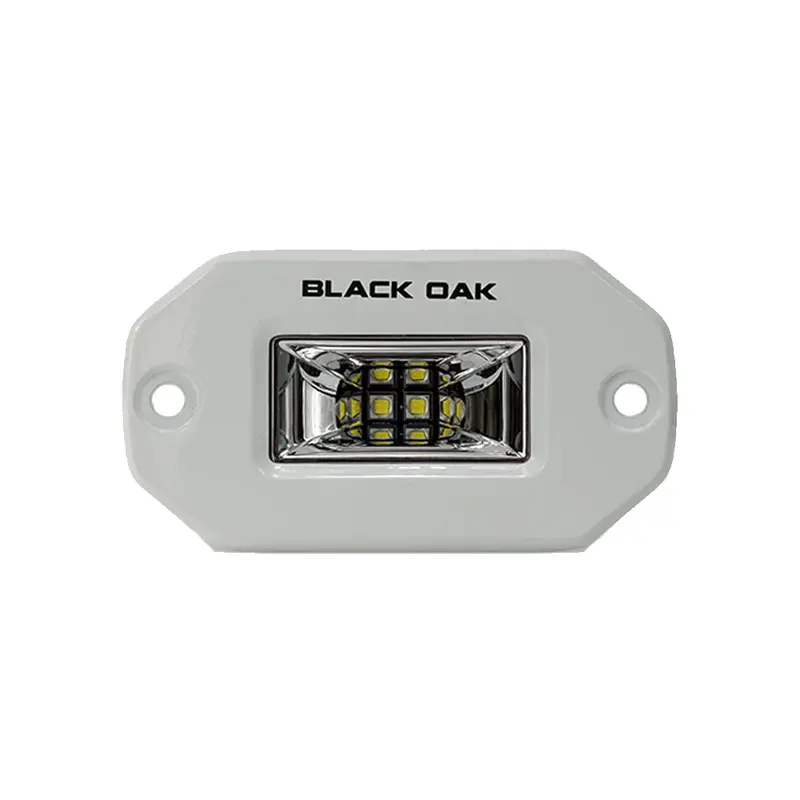 Black Oak 2-Inch Marine Flush Mount Spreader Light – White Housing – Pro Series 3.0 1
