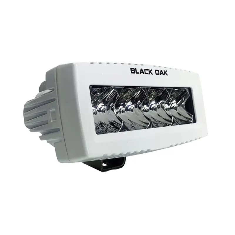 Black Oak 4-Inch Marine Spreader Light With Flood Optics – White Housing – Pro Series 3.0 1