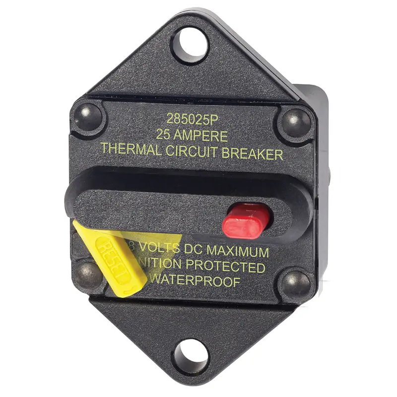 Blue Sea 285 Series 25A Panel-Mount Circuit Breaker (Model 7080) 1