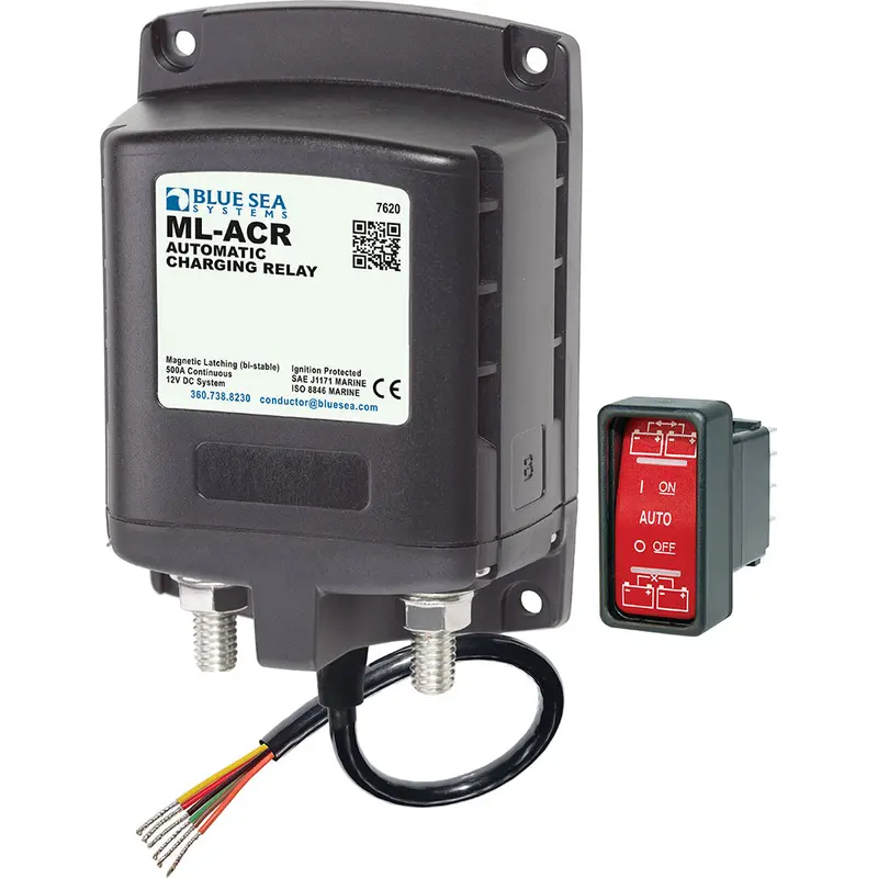 Blue Sea Ml-Series 12V Automatic Charging Relay With Magnetic Latch [7620] 1