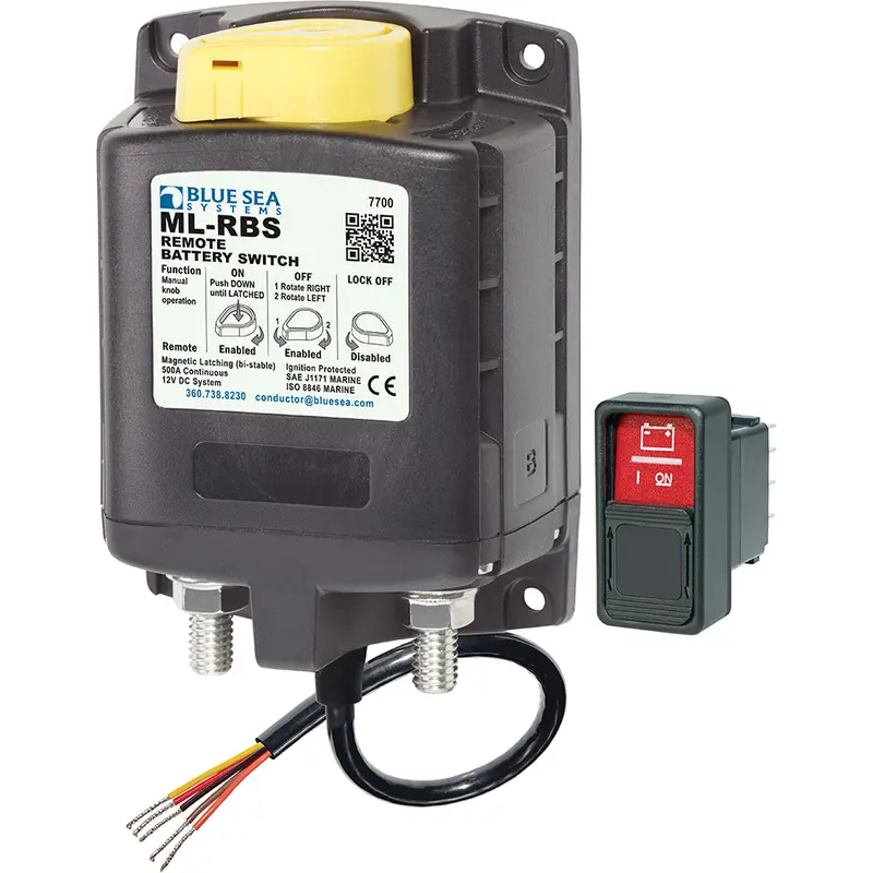 Blue Sea Ml-Series 12V Remote Battery Switch With Manual Control [7700] 1