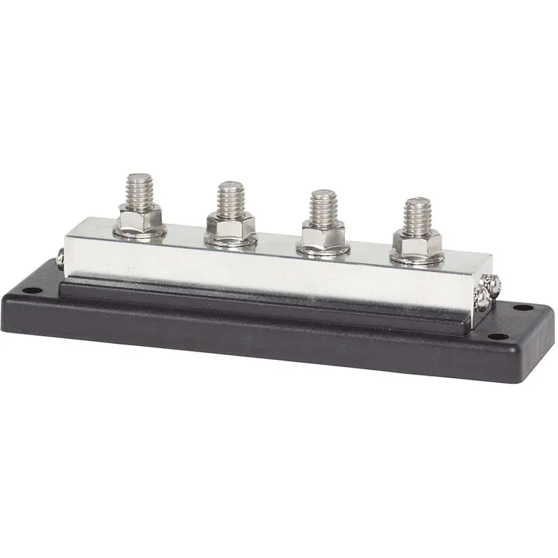 Blue Sea Systems 2104 High-Current Powerbar: 600A Busbar With Four 3/8"-16 Stud Terminals 1