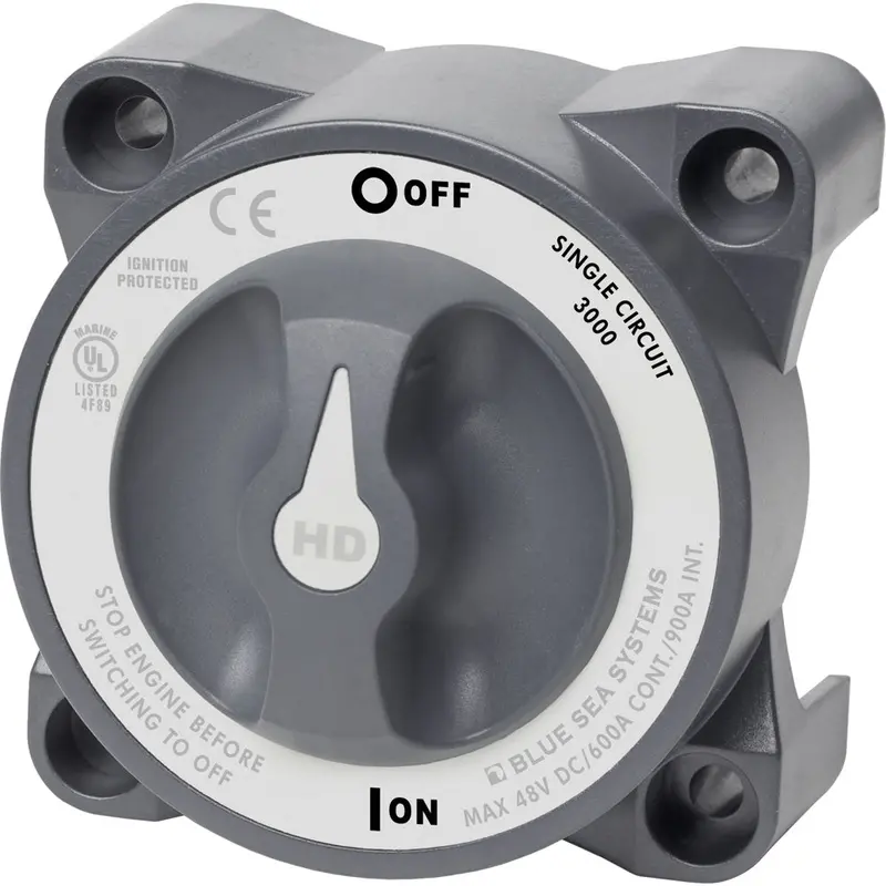 Blue Sea Systems 3000 Hd-Series Single-Circuit On/Off Battery Switch 1