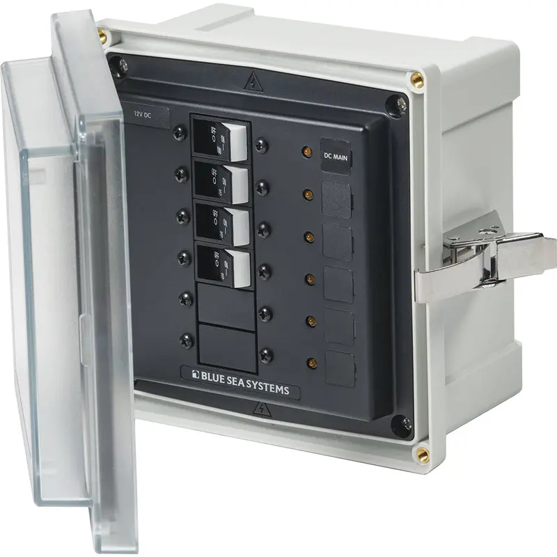 Blue Sea Systems 3135 Sms Power Distribution Panel Enclosure – Ul-Listed Main + 3 Branch Circuits (12V/24V Dc) 1