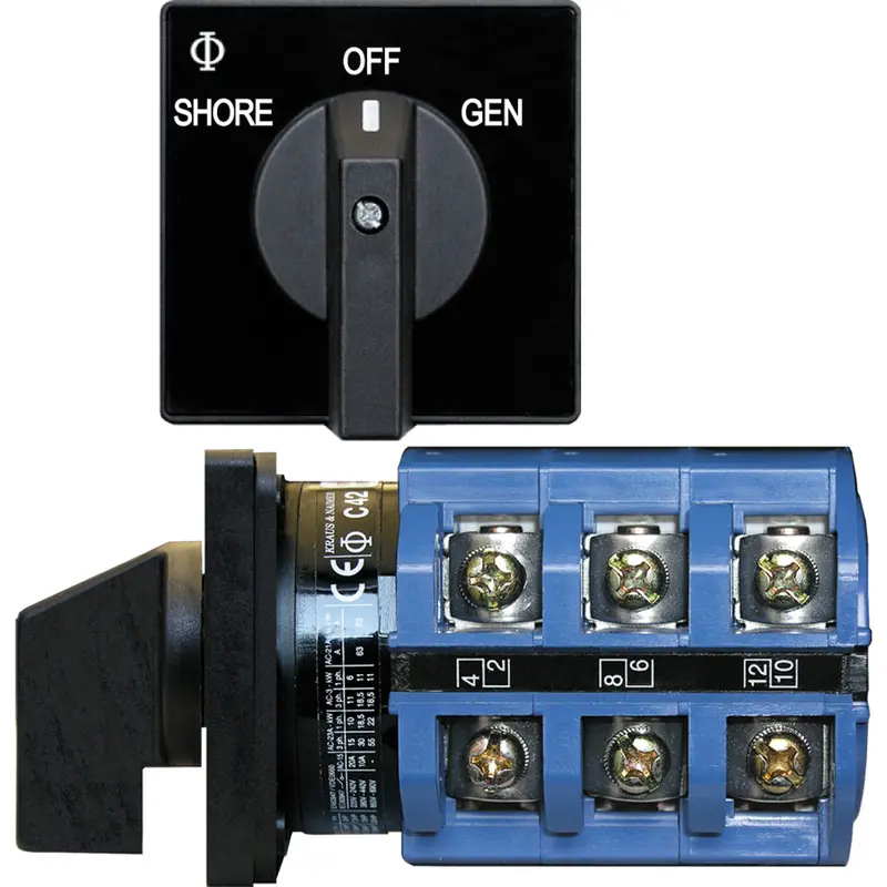 Blue Sea Systems Ac Switch — 240Vac, 63A, Off + 2 Position Toggle 1