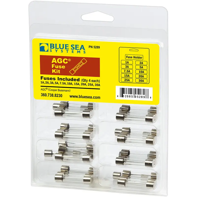 Blue Sea Systems Agc Fuse Kit – 41-Piece Marine Electrical Protection Set – Model 5289 1