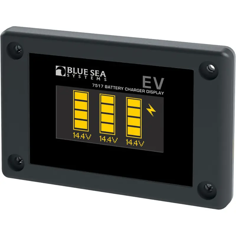 Blue Sea Systems P12 Battery Charger Display – Digital Readout For Charging Status (7517) 1
