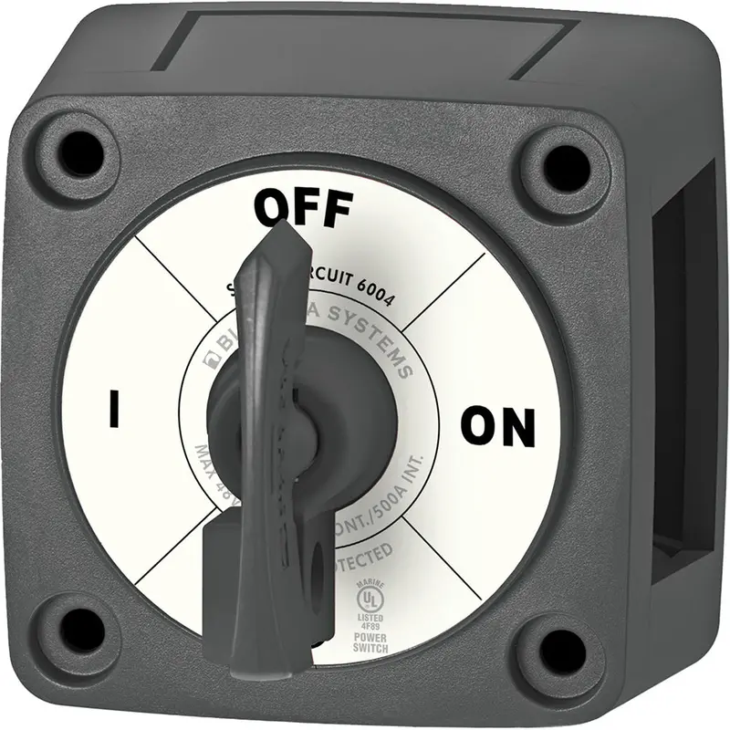 Blue Sea Systems Single-Circuit On/Off Switch With Key Lock – Black Housing (6004200) 1