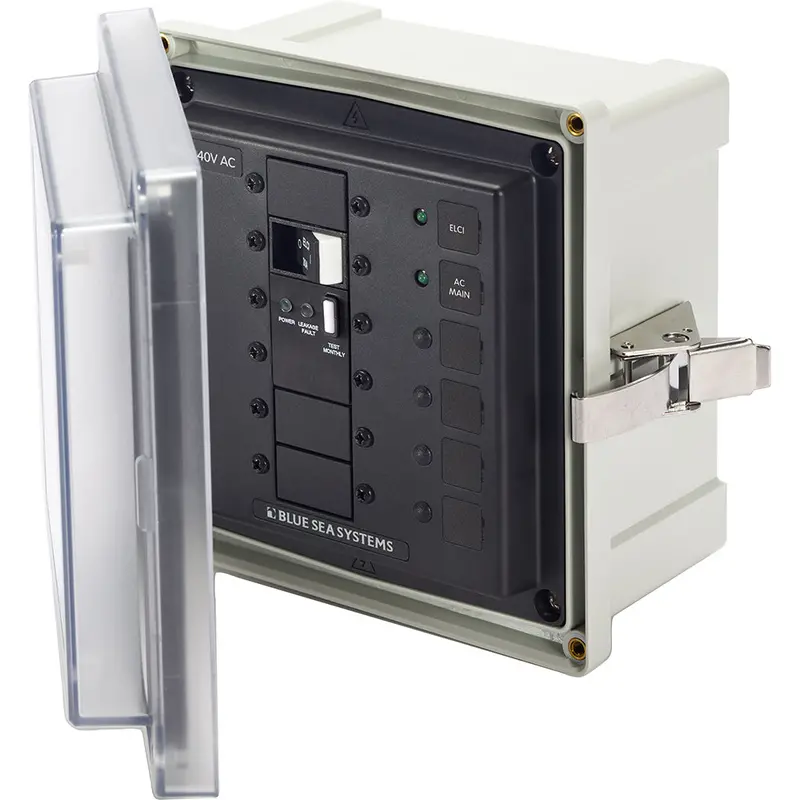 Blue Sea Systems Sms Panel Enclosure – 240V W/50A Elci Main & Two Blank Slots [3120] 1