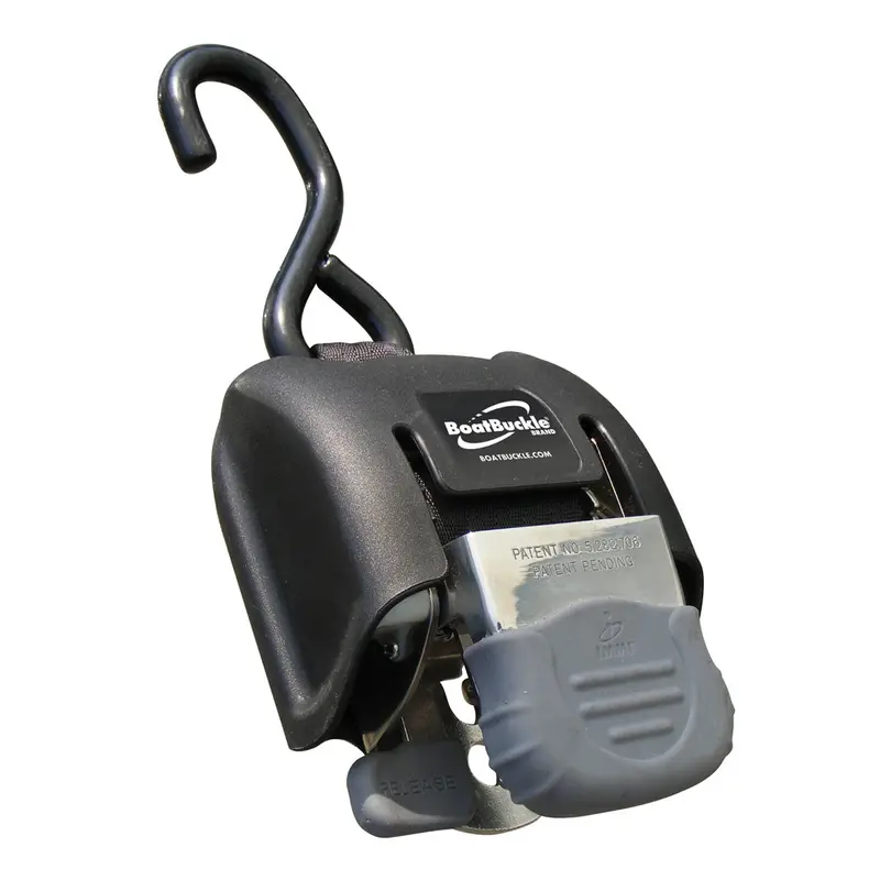 Boatbuckle G2 Retractable Transom Tie-Down – Stainless Steel, 2"–43", Pair [F14256] 1