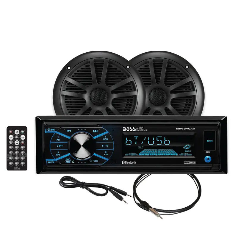 Boss Audio Mcbk634B.6 Marine Stereo Speaker Kit – 6.5-Inch, Black 1