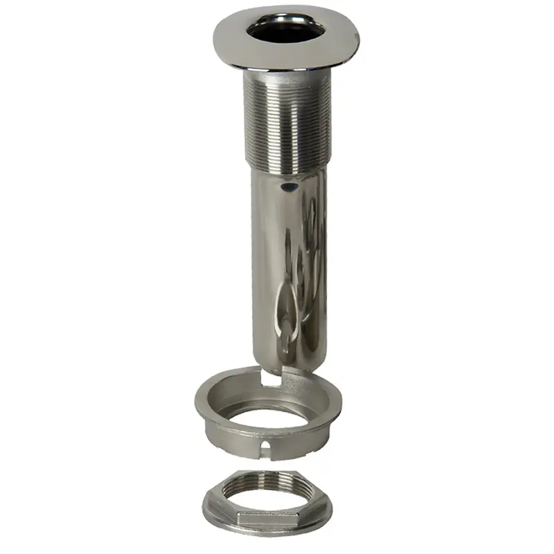 C.E. Smith 80 Series Screwless Flush-Mount Rod Holder – 0° Angle, Stainless Steel, Swivel Base, Black Liner 1