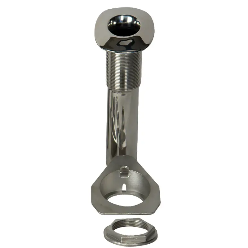 C.E. Smith 80 Series Screwless Flush-Mount Rod Holder – 15° Angle, Stainless Steel, Cast Bottom, Black Liner 1