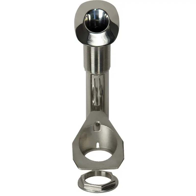 C.E. Smith 80 Series Screwless Flush-Mount Rod Holder – 30° Angle, Stainless Steel, Cast Bottom, Black Liner 1