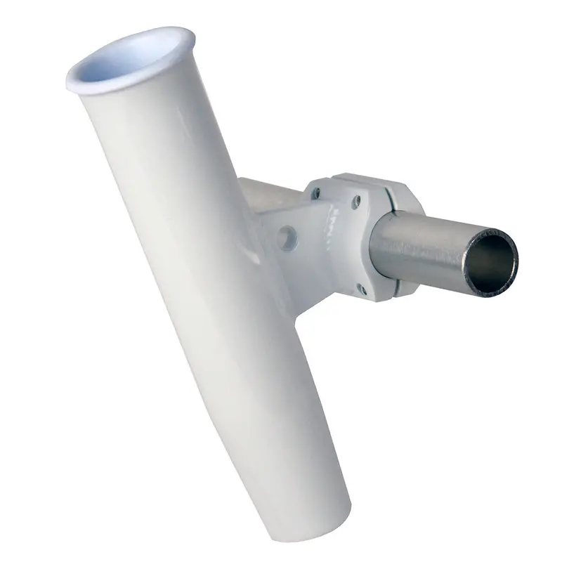 C.E. Smith Horizontal Clamp-On Rod Holder – 1-5/16" Od, White Powder-Coated Aluminum 1