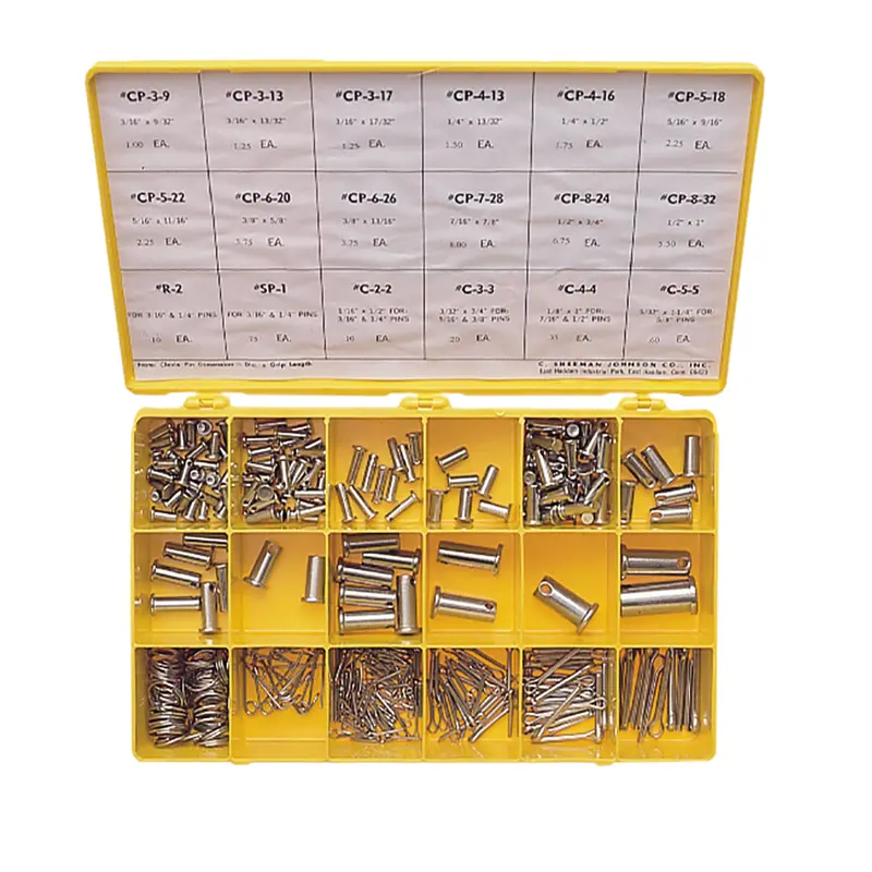 C. Sherman Johnson Cotter Pin, Ring, And Clevis Pin Hardware Kit [37-503] 1