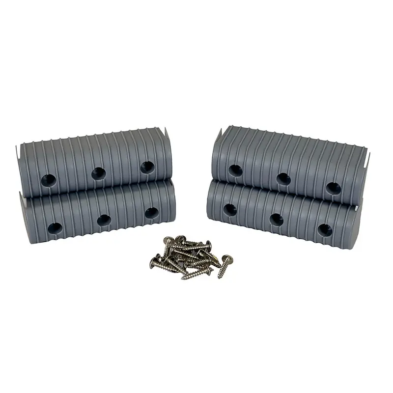 Caliber Bunkwrap 2"×6" Gray End Cap Kit – 4-Pack With Stainless Steel Fasteners 1