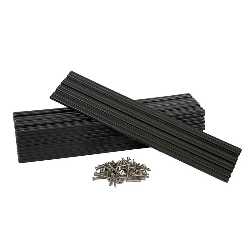Caliber Marine Slides – 3"×15" Black Heavy-Duty Slide Track (10-Pack) 1