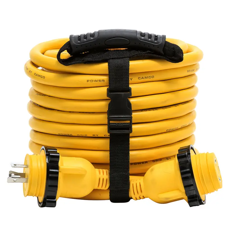 Camco 30A M-Lock To F-Lock Marine Extension Cord – 50-Foot Length, Model 55613 1